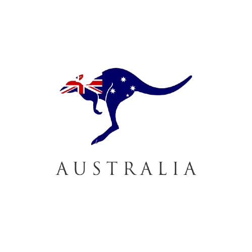 australia kangaroo logo with flag design illustration free vector removebg preview